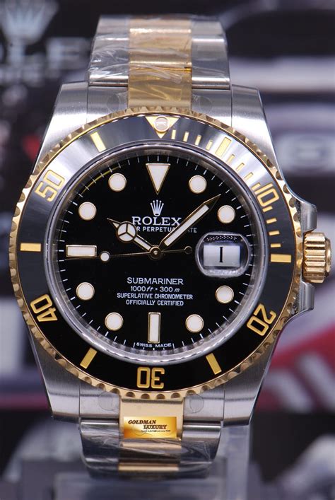 rolex submariner half gold